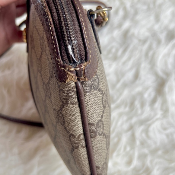 Authentic Vintage Gucci GG Monogram Supreme Sherry Web Ophidia Slingbag - Picture 7 of 14